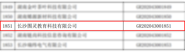 “图灵学院”通过国家高新技术企业认定