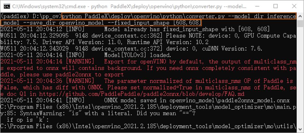 零基础教你使用OpenVINO™工具套件部署YOLOv3模型