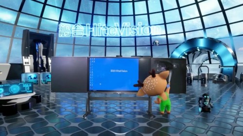 虚拟主播鸿小i 为大家带来鸿合科技2022发布会前线盛况