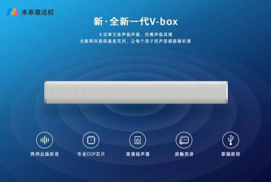 未来魔法校硬件设备升级，推出VBOX-4.0音响提高教室交互体验