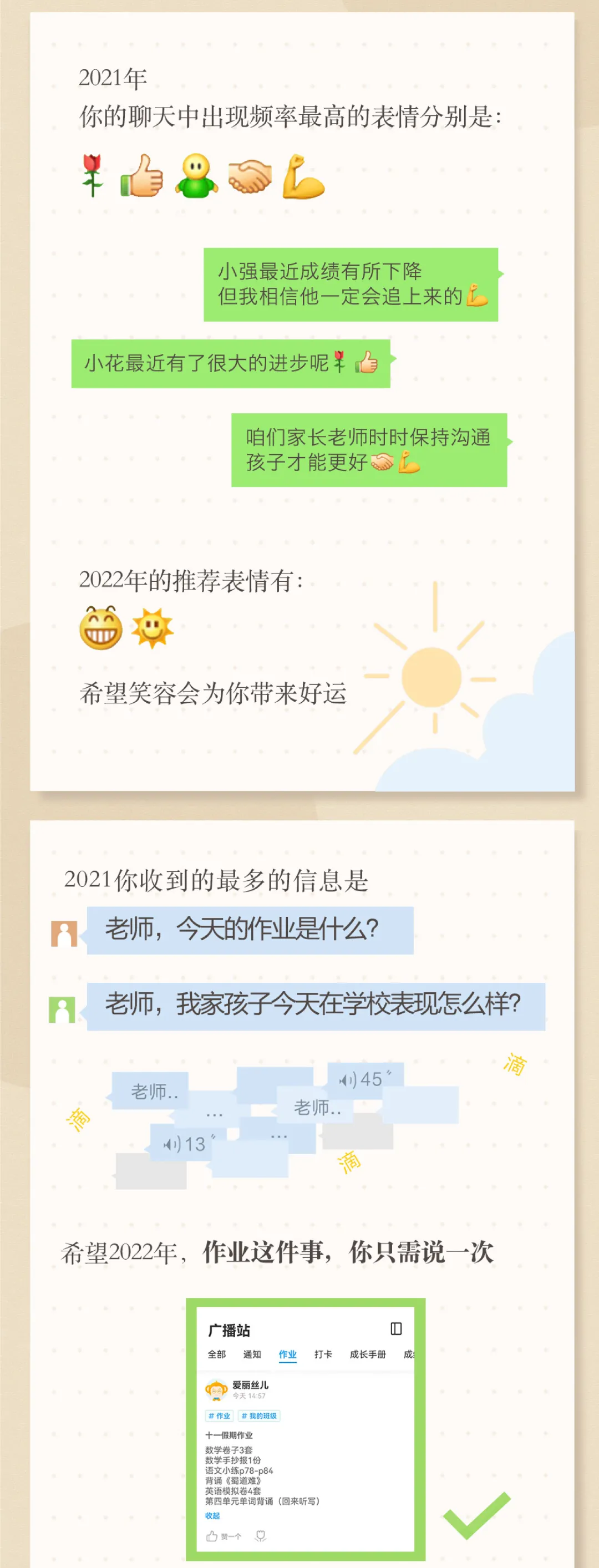 想问问老师们这一年对线了多少位家长？