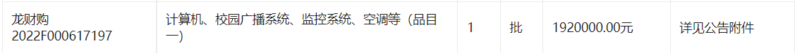 江西省龙南市教育科技体育局龙南市第六公立幼儿园计算机、校园广播系统、监控系统设备等项目不见面电子化公开招