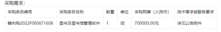 江西省赣州市第三中学图书及图书馆管理软件竞争性谈判采购公告