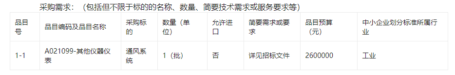 福建师范大学通风系统招标公告