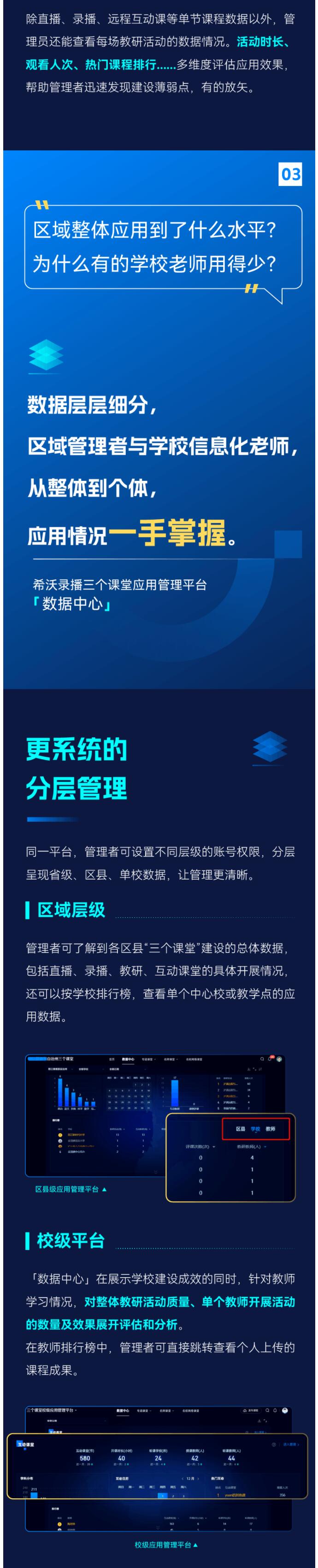 希沃录播管理平台升级！用客观数据评估“三个课堂”有效应用