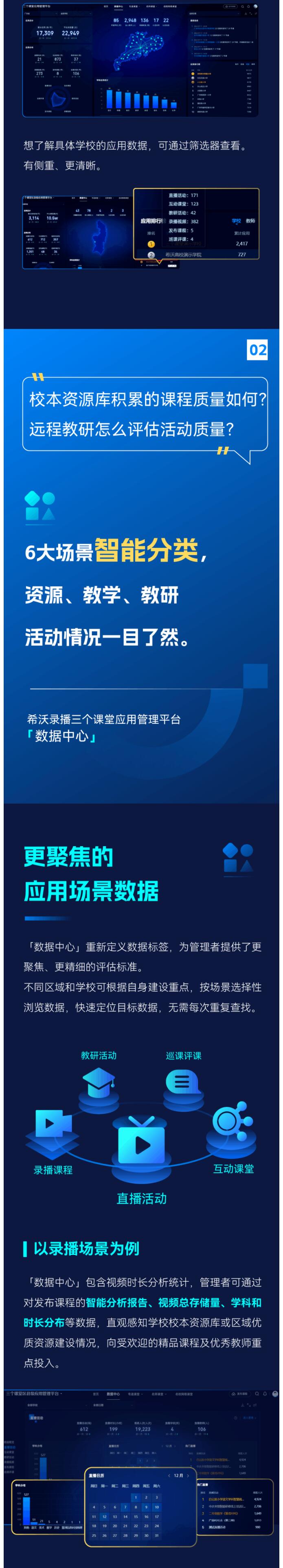 希沃录播管理平台升级！用客观数据评估“三个课堂”有效应用