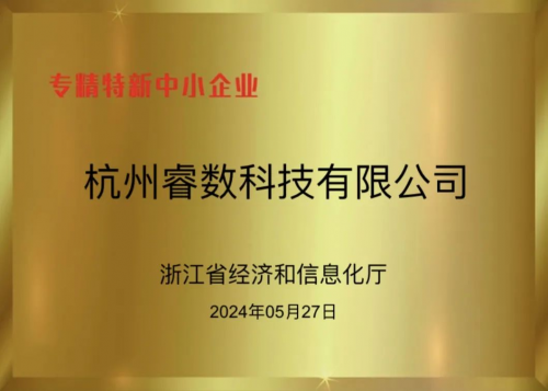 【喜讯】杭州睿数科技(海豚实验室）获批专精特新中小企业认定！