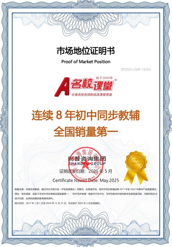 名校课堂荣获尚普咨询集团系列市场地位声明