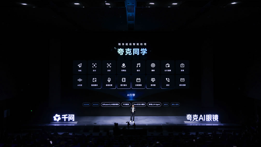 夸克AI眼镜两个系列六款单品发布：0.6秒极速抓拍，最高4k视频输出